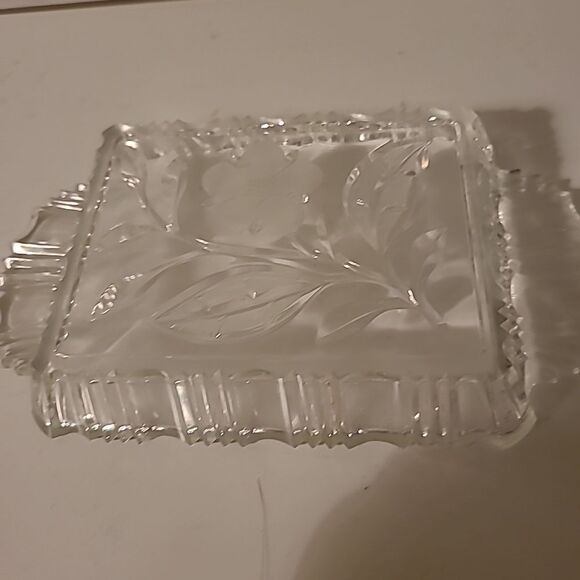 Vintage Cyrstal Relish Tray and Server - Picture 5 of 8